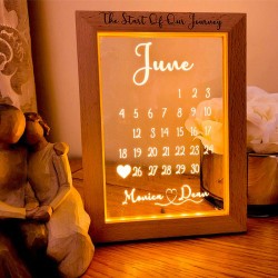 Marco Led Personalizado calendario con luz
