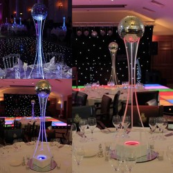 Centro De Mesa Bola Disco Luz Led, 15 Años, Boda, Graduacion