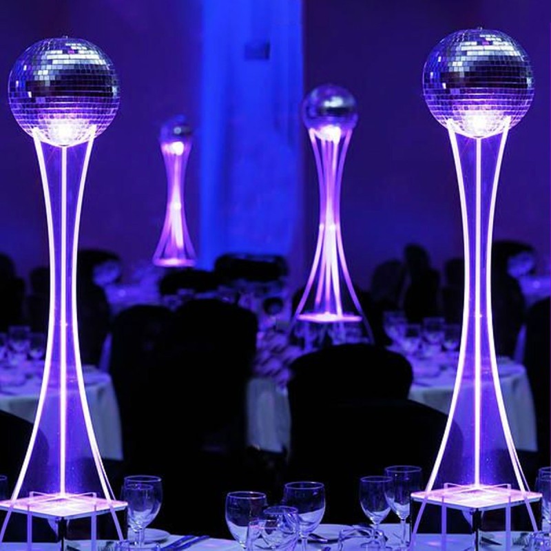 Centro De Mesa Bola Disco Luz Led, 15 Años, Boda, Graduacion