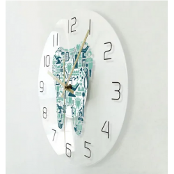 Reloj de acrilico pared Diseño: diente transparente