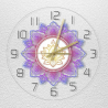 Reloj de acrilico para pared Diseño: Mandala transparente