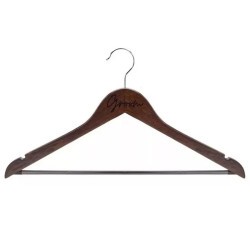 Percha De Madera Personalizada Grabada Con Tu Nombre O Logo