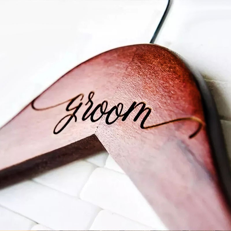 Percha De Madera Personalizada Grabada Con Tu Nombre O Logo