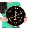 Reloj de acrilico para pared Diseño: Balanza de la justicia