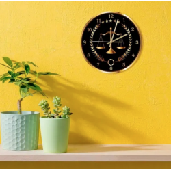 Reloj de acrilico para pared Diseño: Balanza de la justicia