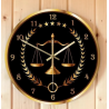 Reloj de acrilico para pared Diseño: Balanza de la justicia