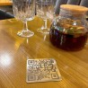 6 Tarjetas Cartel Menú simil metal Restaurante Qr Redes Pagos
