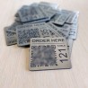 6 Tarjetas Cartel Menú simil metal Restaurante Qr Redes Pagos