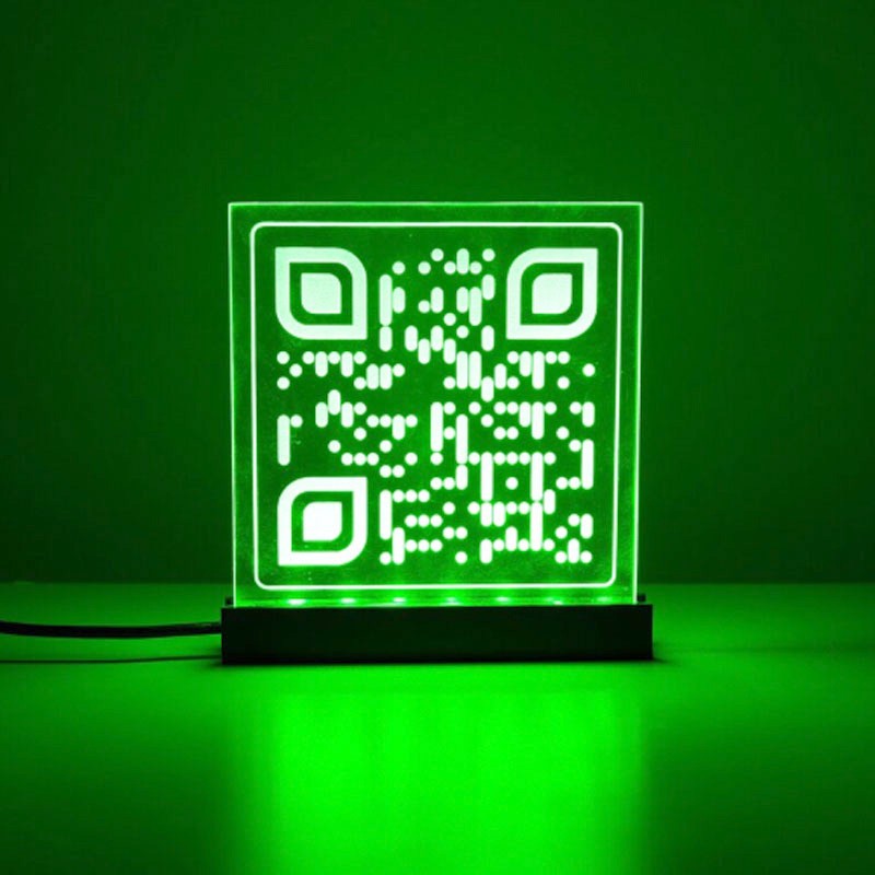 Cartel qr con luz Mod.733