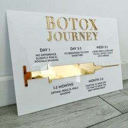 CARTEL glam salon de belleza, estetica, Mod.736 aplic. Botox