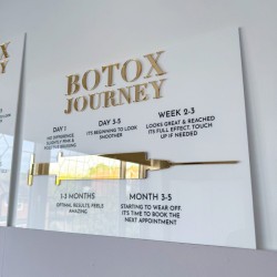 CARTEL glam salon de belleza, estetica, Mod.736 aplic. Botox