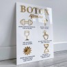 Cartel glam salon de belleza, estetica, Mod.737 aplic. Botox