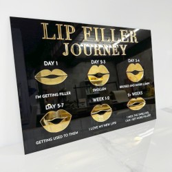 Cartel Glam Lip Filler, Salon De Belleza, Estetica, Mod.738