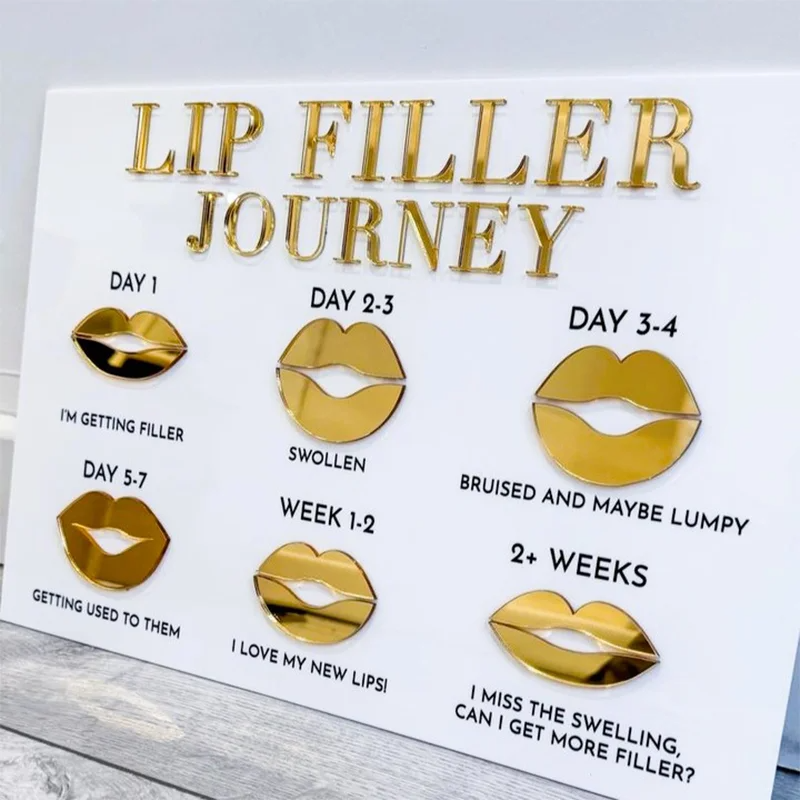 Cartel Glam Lip Filler, Salon De Belleza, Estetica, Mod.738