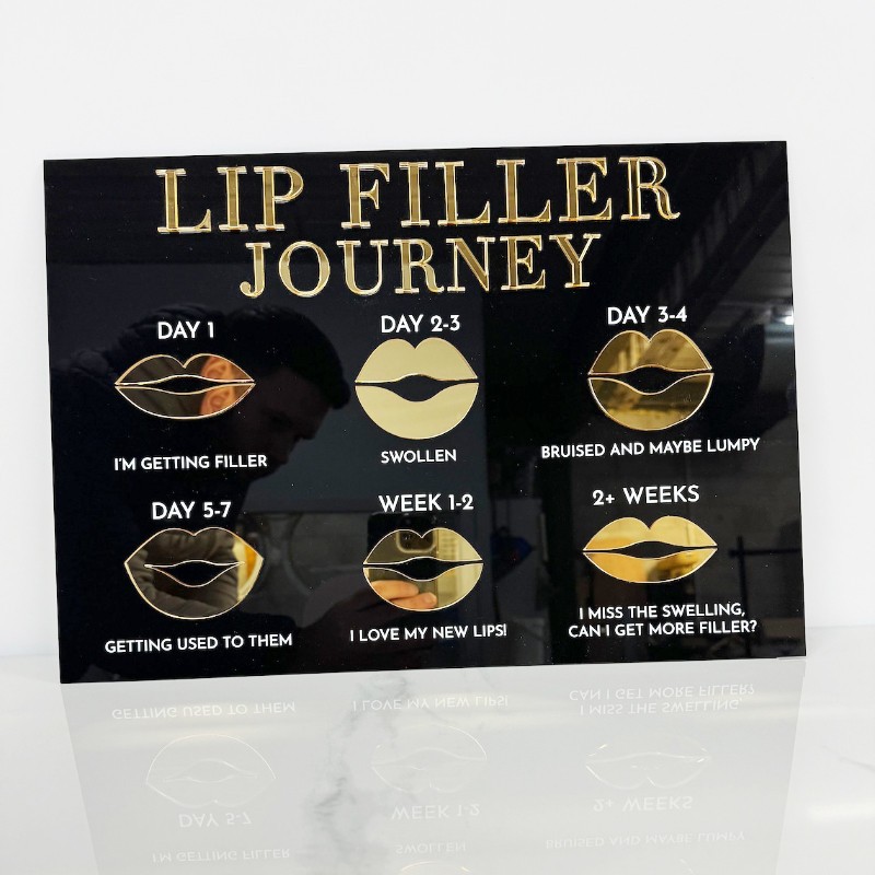 Cartel Glam Lip Filler, Salon De Belleza, Estetica, Mod.738