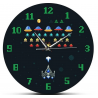 Reloj de acrilico para pared Diseño: game retro invasores de pixeles