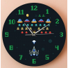 Reloj de acrilico para pared Diseño: game retro invasores de pixeles