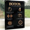 Cartel glam salon de belleza, estetica, Mod.737 aplic. Botox