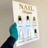 CARTEL glam Nail Shapes, salon de belleza, estetica, Mod.751Nails