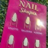 CARTEL glam Nail Shapes, salon de belleza, estetica, Mod.751Nails