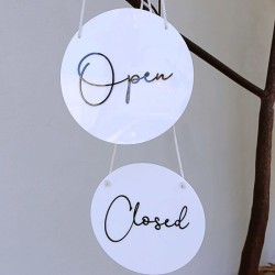 Cartel Open and Closed Black and white