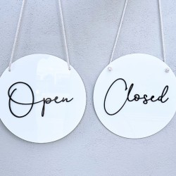 Cartel Open and Closed Black and white