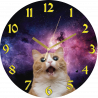 Reloj de acrilico para pared Diseño: FEARFUL CAT (gato asustado)
