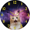 Reloj de acrilico para pared Diseño: FEARFUL CAT