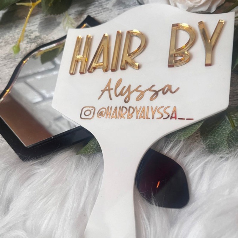 Paleta acrilico facial publicidad Hair by