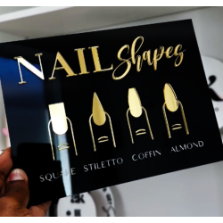 CARTEL glam Nail Shapes Salon de belleza, estetica, Mod.770