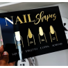 CARTEL glam Nail Shapes Salon de belleza, estetica, Mod.770