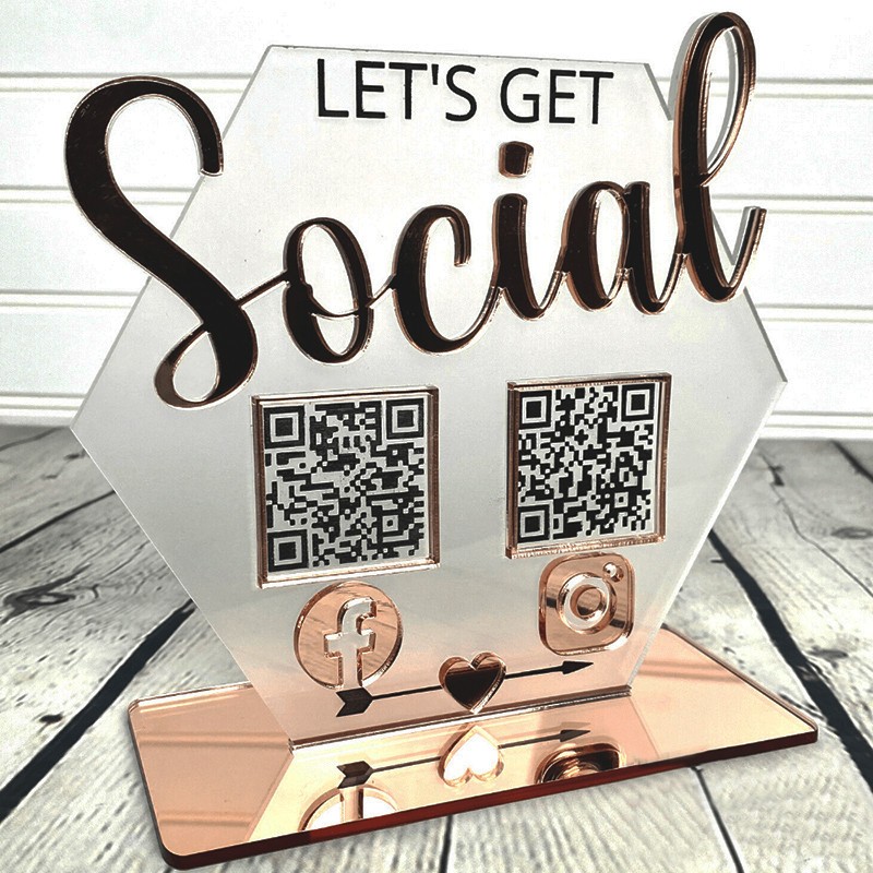 Cartel QR Redes sociales Mod.774