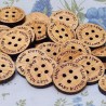 50 Botones De Madera Personalizados 2cm