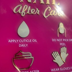 CARTEL glam Nail Shapes, salon de belleza, estetica, Mod.751Nails