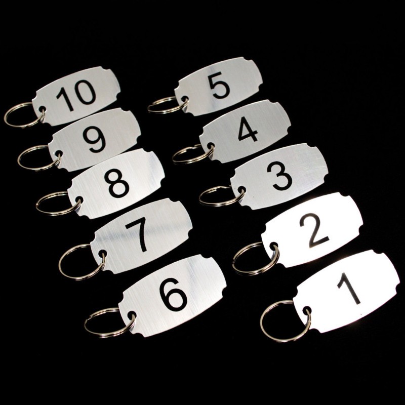 Llavero Numerado, Simil Metal, P/ Hotel mod.786