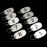 Llavero Numerado, Simil Metal, P/ Hotel mod.786
