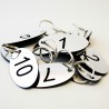 Llavero Numerado, Simil Metal, P/ Hotel mod.786