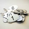Llavero Numerado, Simil Metal, P/ Hotel mod.786