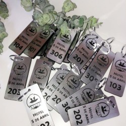 Llaveros De Acrilico, Simil Metal, P/ Hotel Mod.787