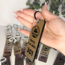 Llaveros De Acrilico, Simil Metal, P/ Hotel Mod.787