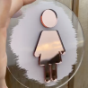 Mini letrero de baño, cartel nena nene baño