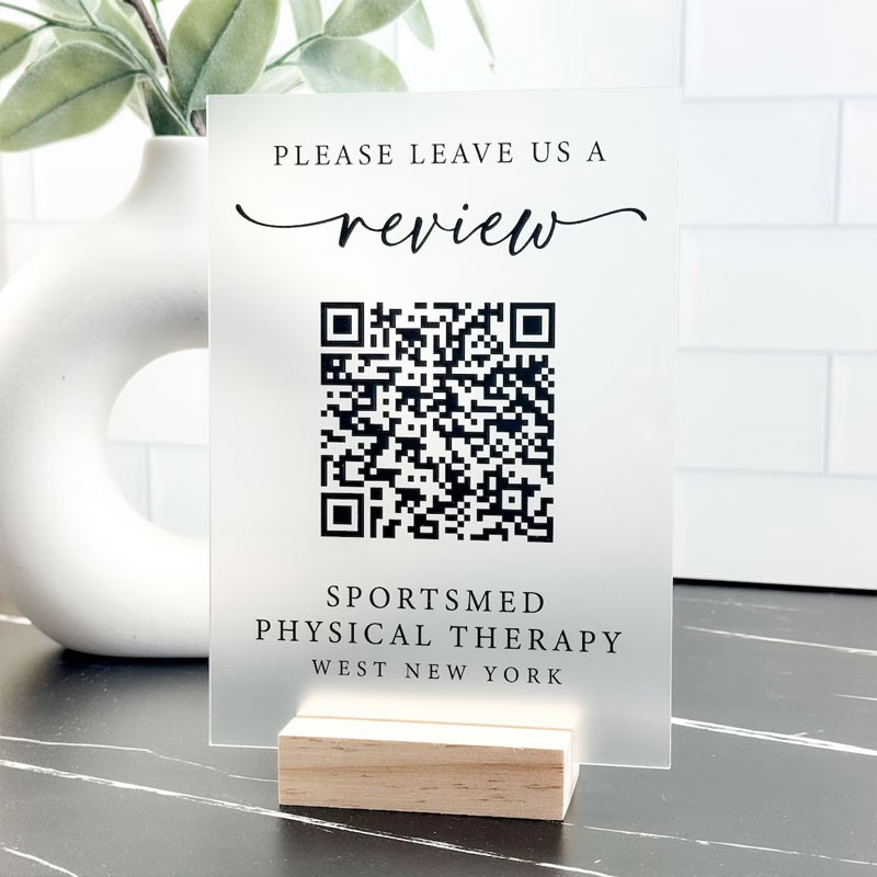 Cartel QR Base de madera Mod.730