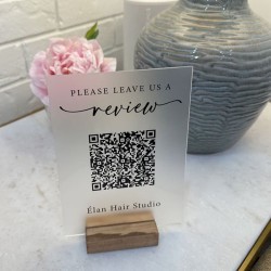 Cartel QR Base de madera Mod.730