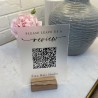 Cartel QR Base de madera Mod.730