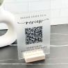Cartel QR Base de madera Mod.730