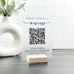 Cartel QR Base de madera Mod.730