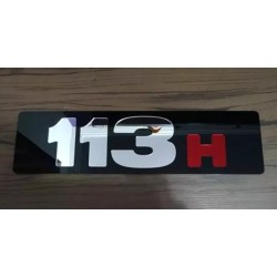 Pack 1 insignia, 2 113H y 1 cartel Scania 68 x 9,5 cm