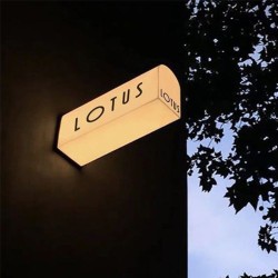 Cartel Luminoso lightbox Rectangular Blanco 30cm