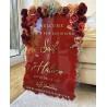 Cartel acrilico arreglo floral boda mod.827