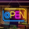Letrero luminoso p/local, luz Led Open Neon mod.836